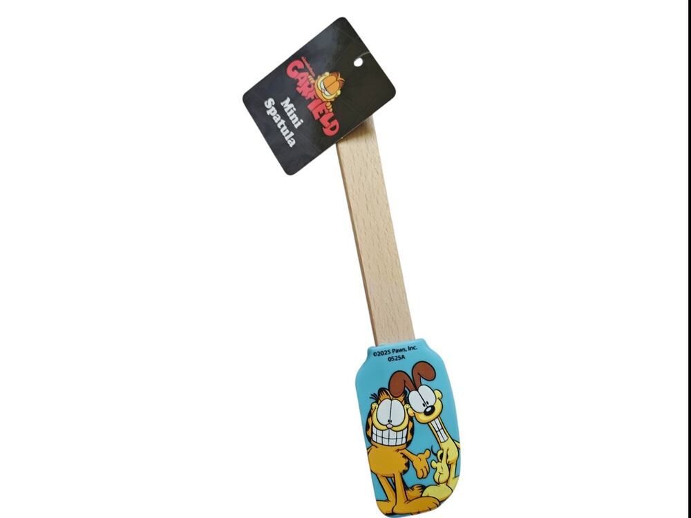 Disney Mickey, Minnie, Pooh, Stitch & Garfield Silicone Spatulas 8" Wood Handle
